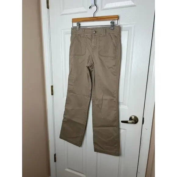 Sonoma Life + Style Original Boot Bootcut Brown Tan Mid-Rise Pants Size 4 - Picture 2 of 7